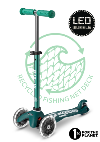 Micro Trottinette Mini Micro Deluxe ECO LED Verte