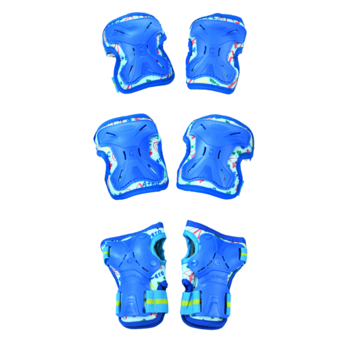 Micro Micro Impact knie-, pols en elleboogbeschermers kind - blauw