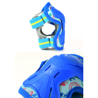 Protège-genoux, poignets et coudes Micro Impact pour enfants - bleu