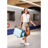 Micro Ride On Luggage Eazy Allrounder - valise trolley avec siège enfant intégré - Bleu