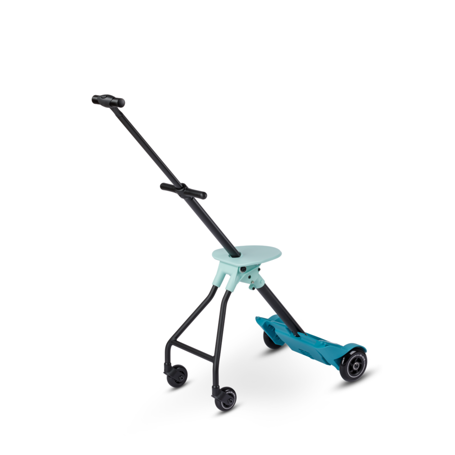 Micro Ride On Luggage Eazy Allrounder - valise trolley avec siège enfant intégré - Bleu