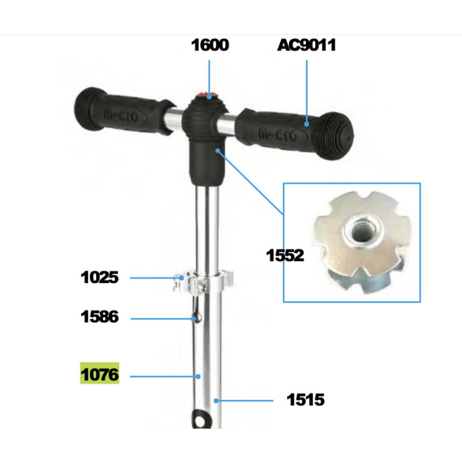 Plastic linkage tube Kickboard (1076)
