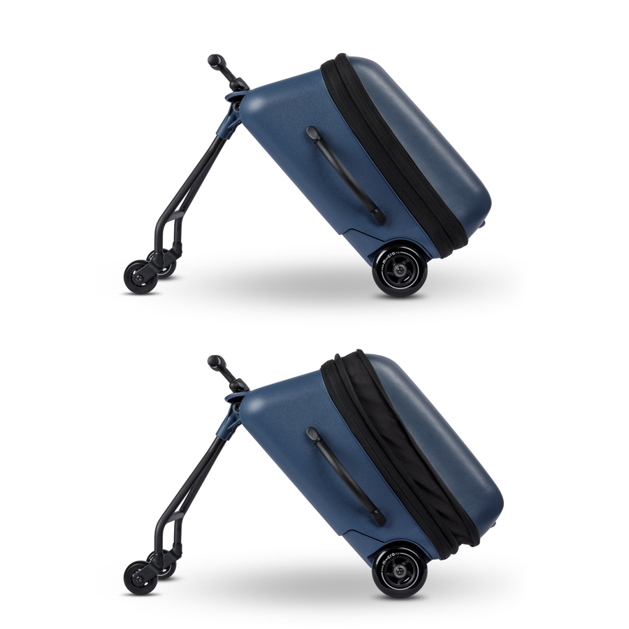 Micro Ride On Luggage Eazy Weekender - Child seat trolley suitcase - Dark blue