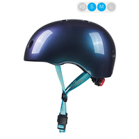 Micro PC helm Deluxe - kinderhelm - wasbare fleece voering - goede luchtcirculatie - Neochrome Blauw