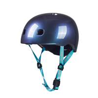 Micro PC helm Deluxe - kinderhelm - wasbare fleece voering - goede luchtcirculatie - Neochrome Blauw