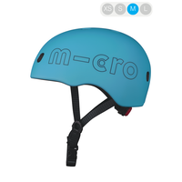 Micro PC helm Deluxe - kinderhelm - wasbare fleece voering - goede luchtcirculatie - Ocean Blue