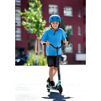 Micro PC helm Deluxe - kinderhelm - wasbare fleece voering - goede luchtcirculatie - Ocean Blue