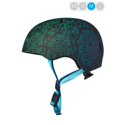 Micro Micro PC helmet Deluxe Mandala Green/Blue