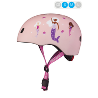 Micro PC helm Deluxe - kinderhelm - wasbare fleece voering - goede luchtcirculatie - Zeemeermin