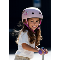 Micro PC helm Deluxe - kinderhelm - wasbare fleece voering - goede luchtcirculatie - Zeemeermin