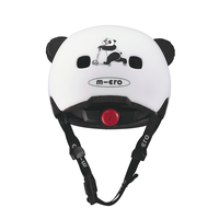 Micro PC helm Deluxe - kinderhelm - wasbare fleece voering - goede luchtcirculatie - 3D Panda