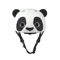 Micro PC helm Deluxe - kinderhelm - wasbare fleece voering - goede luchtcirculatie - 3D Panda