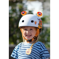Micro PC helm Deluxe - kinderhelm - wasbare fleece voering - goede luchtcirculatie - 3D Monsters
