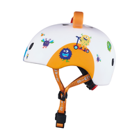 Micro PC helm Deluxe - kinderhelm - wasbare fleece voering - goede luchtcirculatie - 3D Monsters