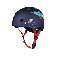 Micro PC helm Deluxe - kinderhelm - wasbare fleece voering - goede luchtcirculatie - Raket