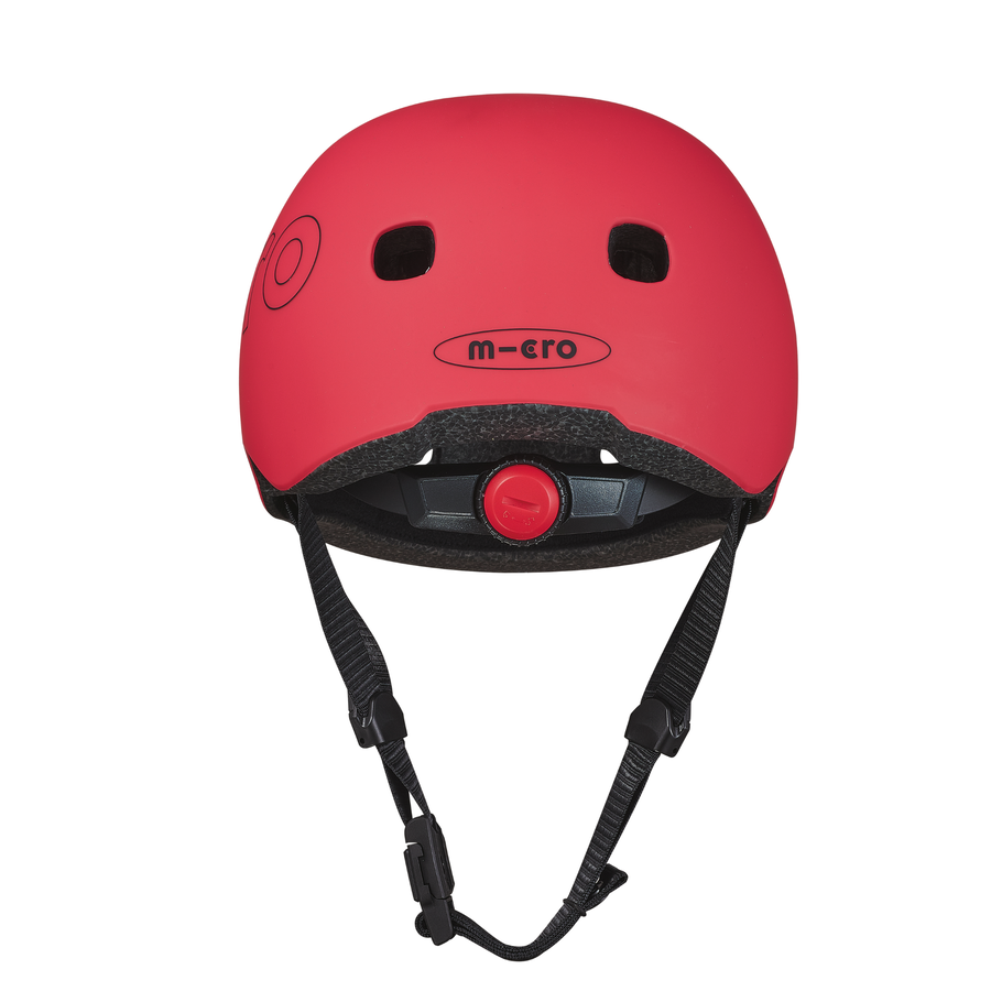 Micro PC helm Deluxe - kinderhelm - wasbare fleece voering - goede luchtcirculatie - Rood