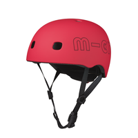 Micro PC helm Deluxe - kinderhelm - wasbare fleece voering - goede luchtcirculatie - Rood
