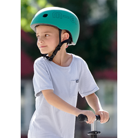 Micro PC helm Deluxe - kinderhelm - wasbare fleece voering - goede luchtcirculatie - Forest Green