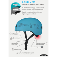 Micro PC helm Deluxe - kinderhelm - wasbare fleece voering - goede luchtcirculatie - Forest Green