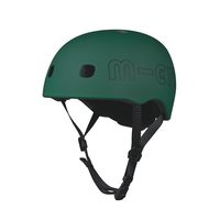 Micro PC Helmet Deluxe - children's helmet - washable fleece lining - great airflow - Forest Green