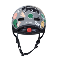 Micro ABS helm Deluxe - kinderhelm - wasbare fleece voering - goede luchtcirculatie - Sticker design