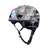 Micro ABS helm Deluxe - kinderhelm - wasbare fleece voering - goede luchtcirculatie - Sticker design