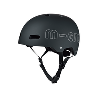 Micro ABS helm Deluxe - kinderhelm - wasbare fleece voering - goede luchtcirculatie - Zwart