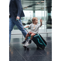 Micro Ride On Luggage Eazy - trolleykoffer met ingebouwd kinderzitje - Forest Green