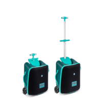 Micro Ride On Luggage Eazy - trolleykoffer met ingebouwd kinderzitje - Forest Green