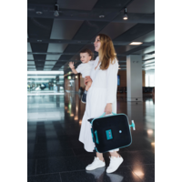 Micro Ride On Luggage Eazy - trolleykoffer met ingebouwd kinderzitje - Forest Green
