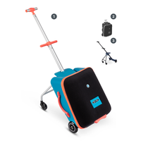 Micro Ride On Luggage Eazy - trolleykoffer met ingebouwd kinderzitje - Ocean Blue