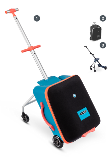 Micro Micro Ride On Luggage Eazy Bleu Océan