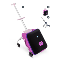 Micro Ride On Luggage Eazy - trolleykoffer met ingebouwd kinderzitje - Violet
