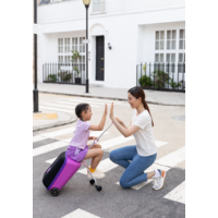 Micro Ride On Luggage Eazy - trolleykoffer met ingebouwd kinderzitje - Violet