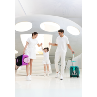Micro Ride On Luggage Eazy - trolleykoffer met ingebouwd kinderzitje - Violet