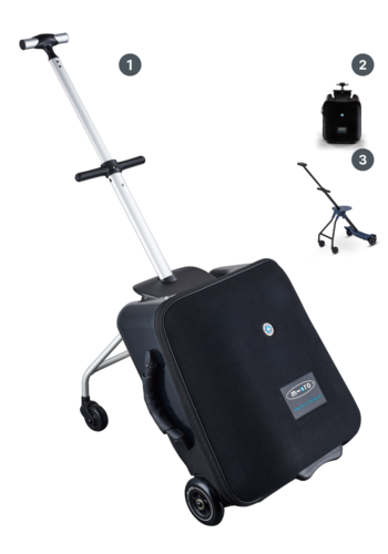 Micro Micro Ride On Luggage Eazy Noir