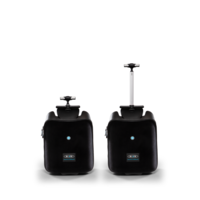 Micro Ride On Luggage Eazy - trolleykoffer met ingebouwd kinderzitje - Zwart