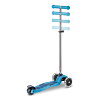 Maxi Micro scooter Deluxe Glow+ LED - 3-wheel children's scooter - Crystal Blue