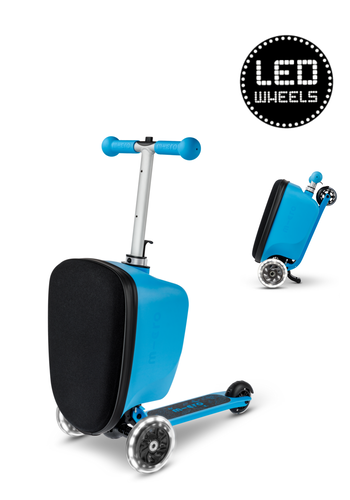 Micro Micro Luggage Junior LED Bleu / monstres Patch & Play