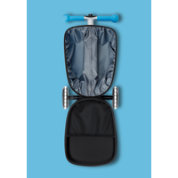 Micro Step Luggage Junior LED - Patch & Play - 3-wiel kinderstepkoffer - Blauw