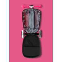 Micro Step Luggage Junior LED - Patch & Play - 3-wiel kinderstepkoffer - Roze