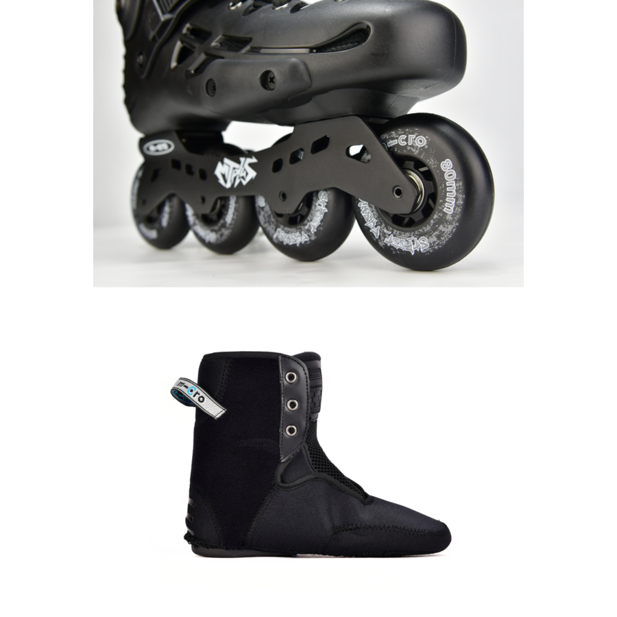 Micro Skates MT-Plus - Veelzijdig inline skates - Urban serie - Beginners en gevorderden - Zwart
