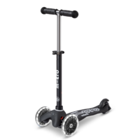 Trottinette Mini Micro Deluxe ECO LED - trottinette enfant 3 roues - Noire