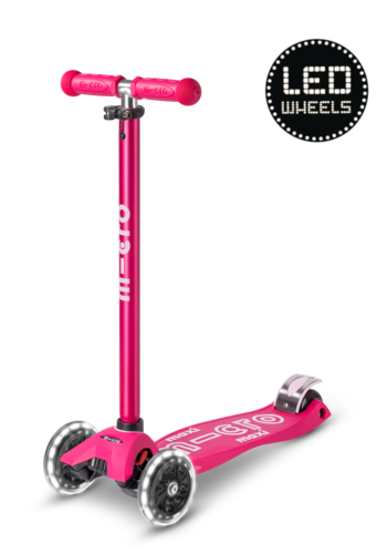Micro Maxi Micro step Deluxe LED roze