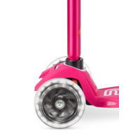 Maxi Micro step Deluxe LED - 3-wiel kinderstep - Roze