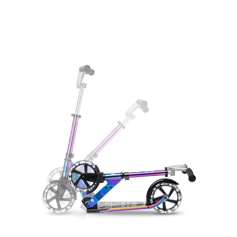 Micro Cruiser LED - 2-wiel vouwstep kind - 200mm wielen - Neochrome