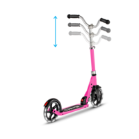 Micro Cruiser LED - 2-wiel vouwstep kind - 200mm wielen - Roze