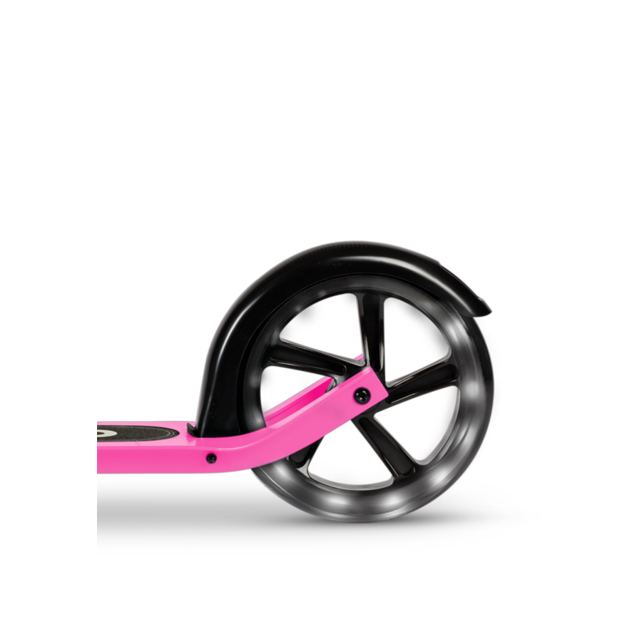 Micro Cruiser LED - 2-wiel vouwstep kind - 200mm wielen - Roze