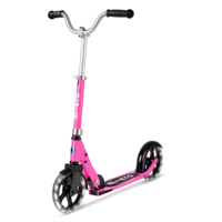Micro Cruiser LED - 2-wiel vouwstep kind - 200mm wielen - Roze