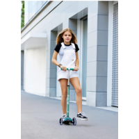 Trottinette Maxi Micro Deluxe ECO LED - trottinette enfant 3 roues - Vert